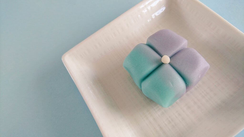 お茶菓子のご注文で紫陽花を作りました まめはる